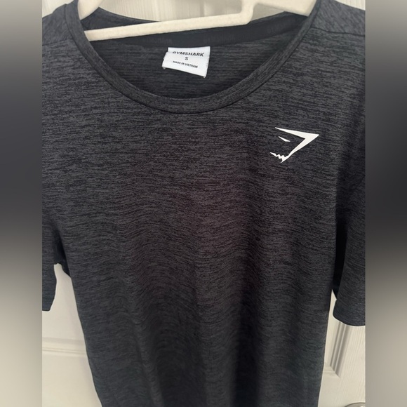 GYMSHARK arrival tee in black/silhouette gray marl size S Small Men's Athletic - Picture 4 of 9